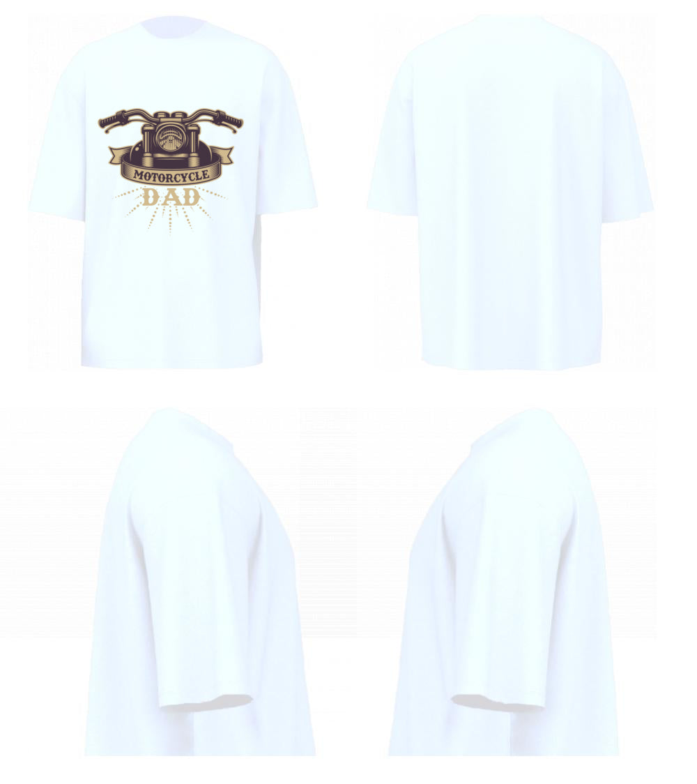 Motorcycle Dad (White)