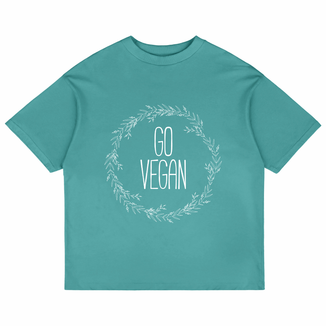 Go Vegan 02 (Dusty Turquoise)