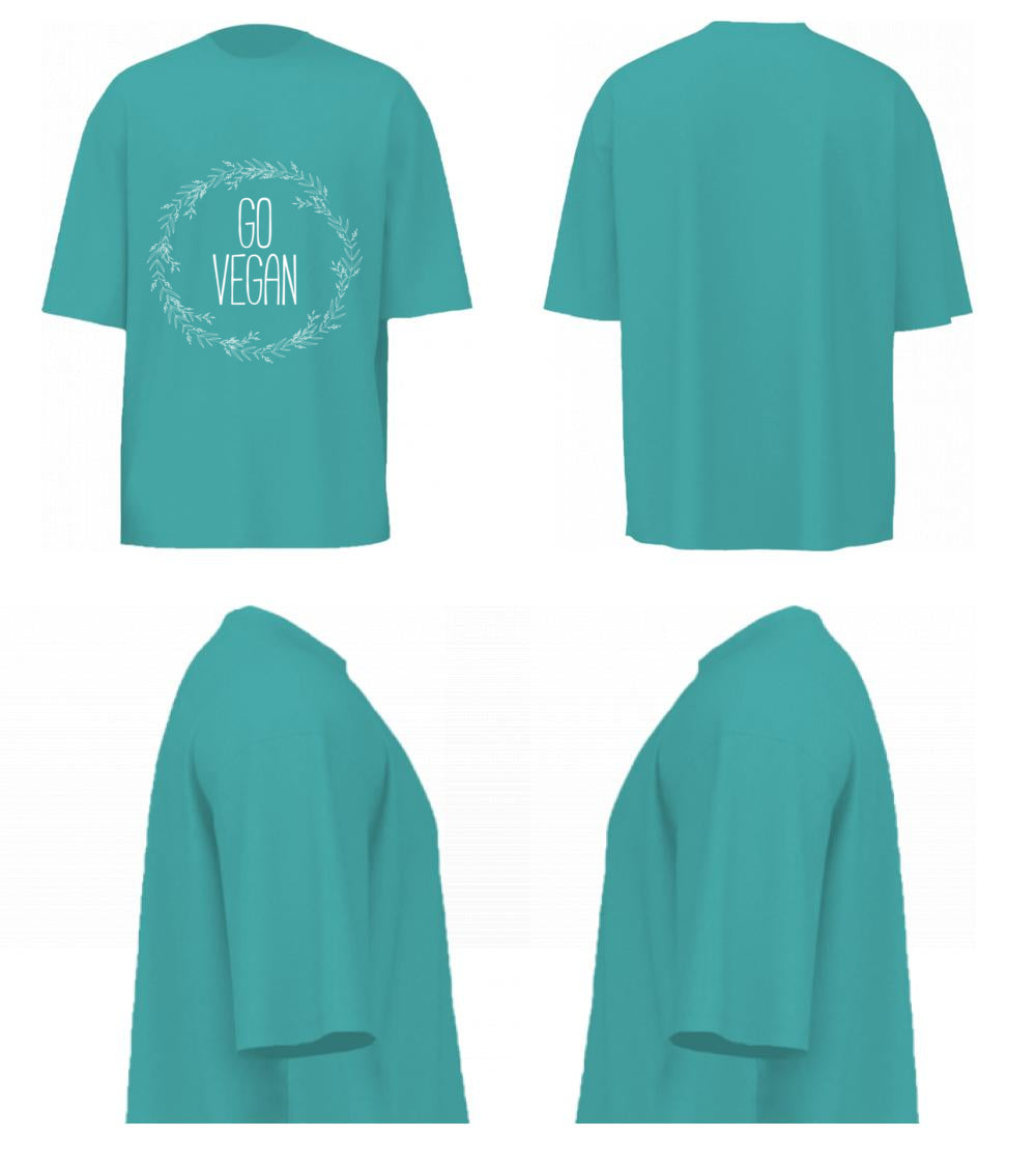 Go Vegan 02 (Dusty Turquoise)