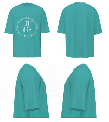 Go Vegan 02 (Dusty Turquoise)