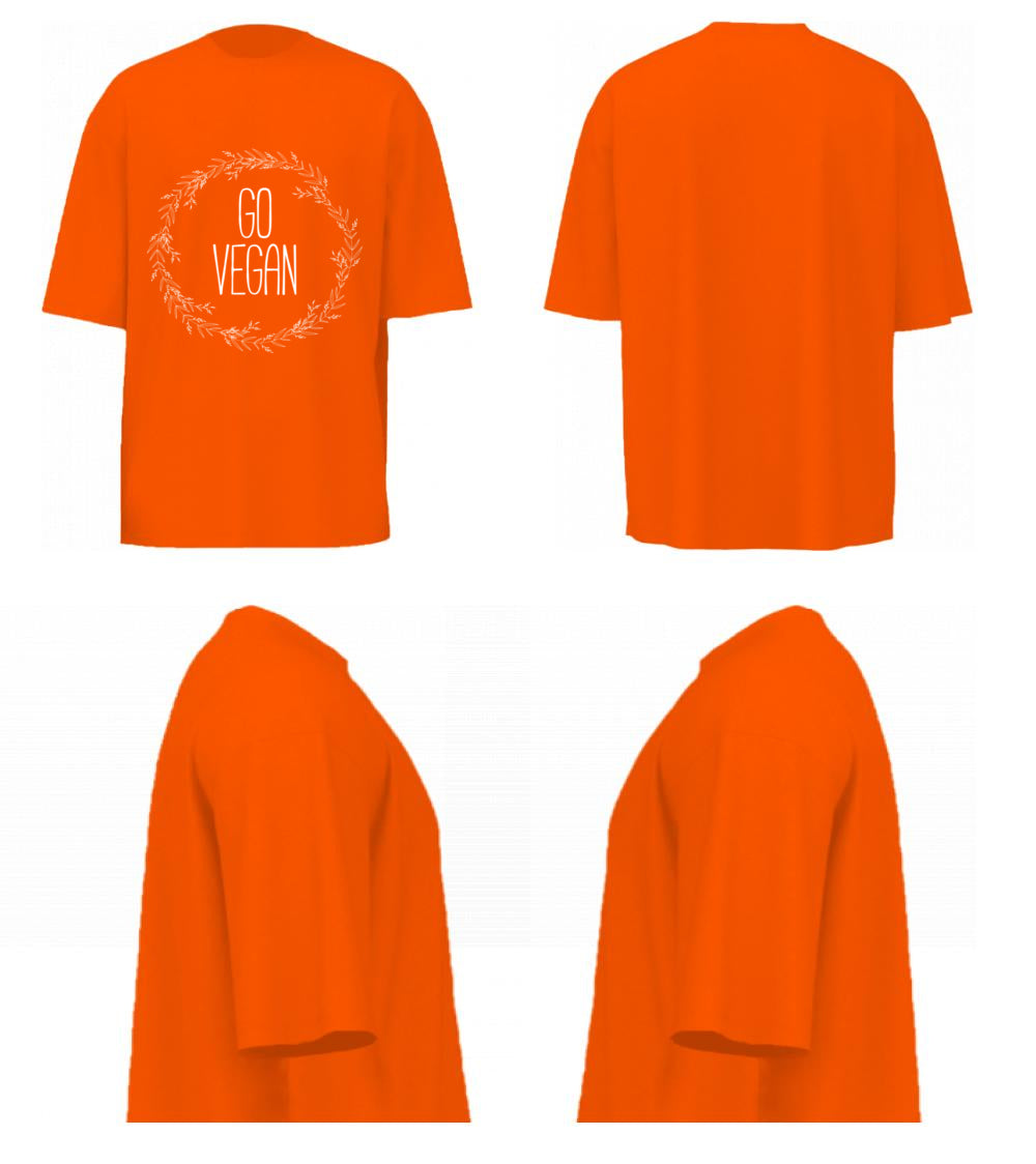 Go Vegan 02 (Orange)