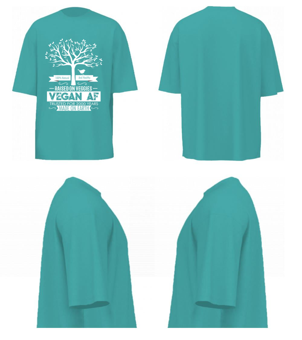 Vegan AF (Dusty Turquoise)