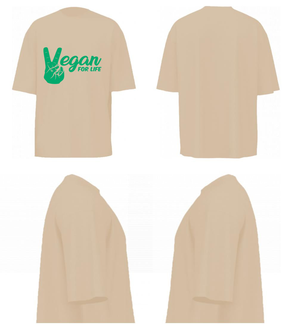 Vegan For Life (Beige)