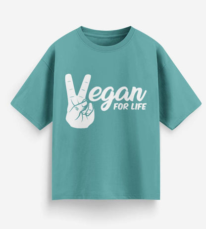 Vegan For Life (Dusty Turquoise)