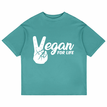 Vegan For Life (Dusty Turquoise)