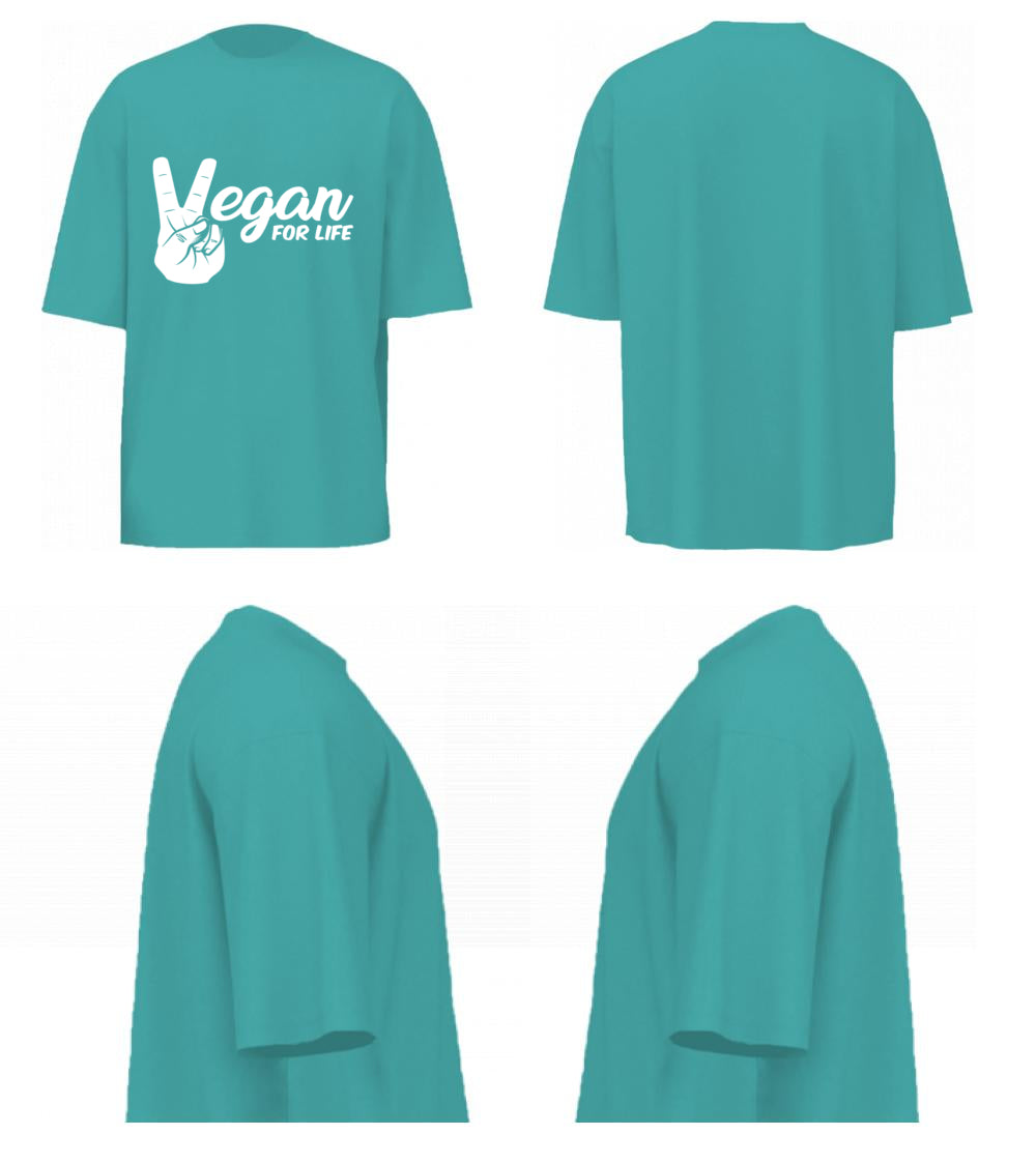 Vegan For Life (Dusty Turquoise)