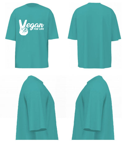Vegan For Life (Dusty Turquoise)