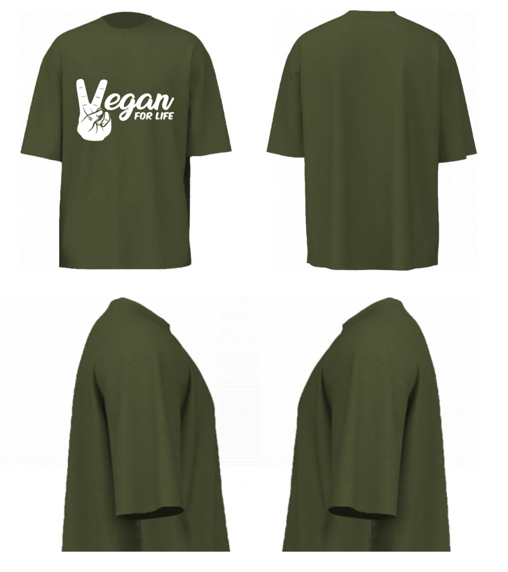 Vegan For Life (Olive Green)