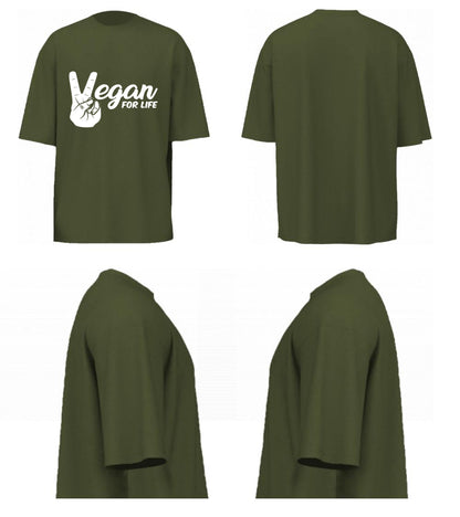 Vegan For Life (Olive Green)