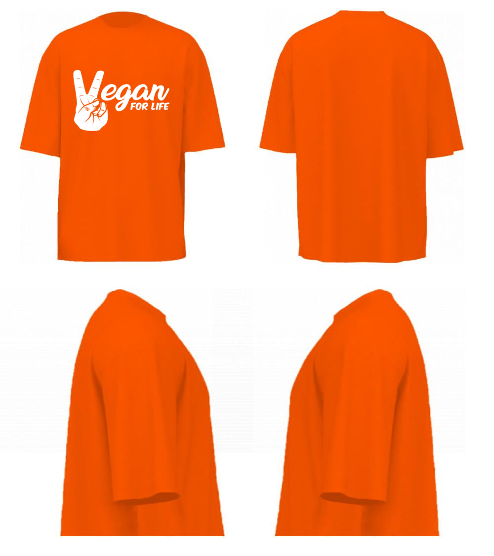 Vegan For Life (Orange)