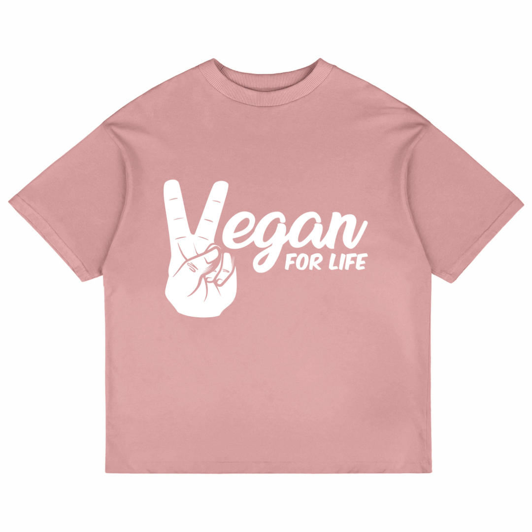 Vegan For Life (Pastel Pink)