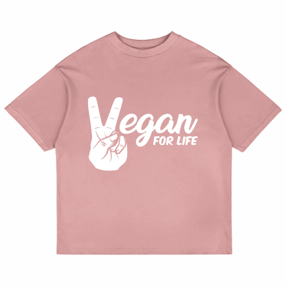 Vegan For Life (Pastel Pink)