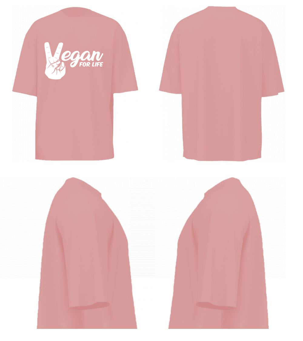 Vegan For Life (Pastel Pink)