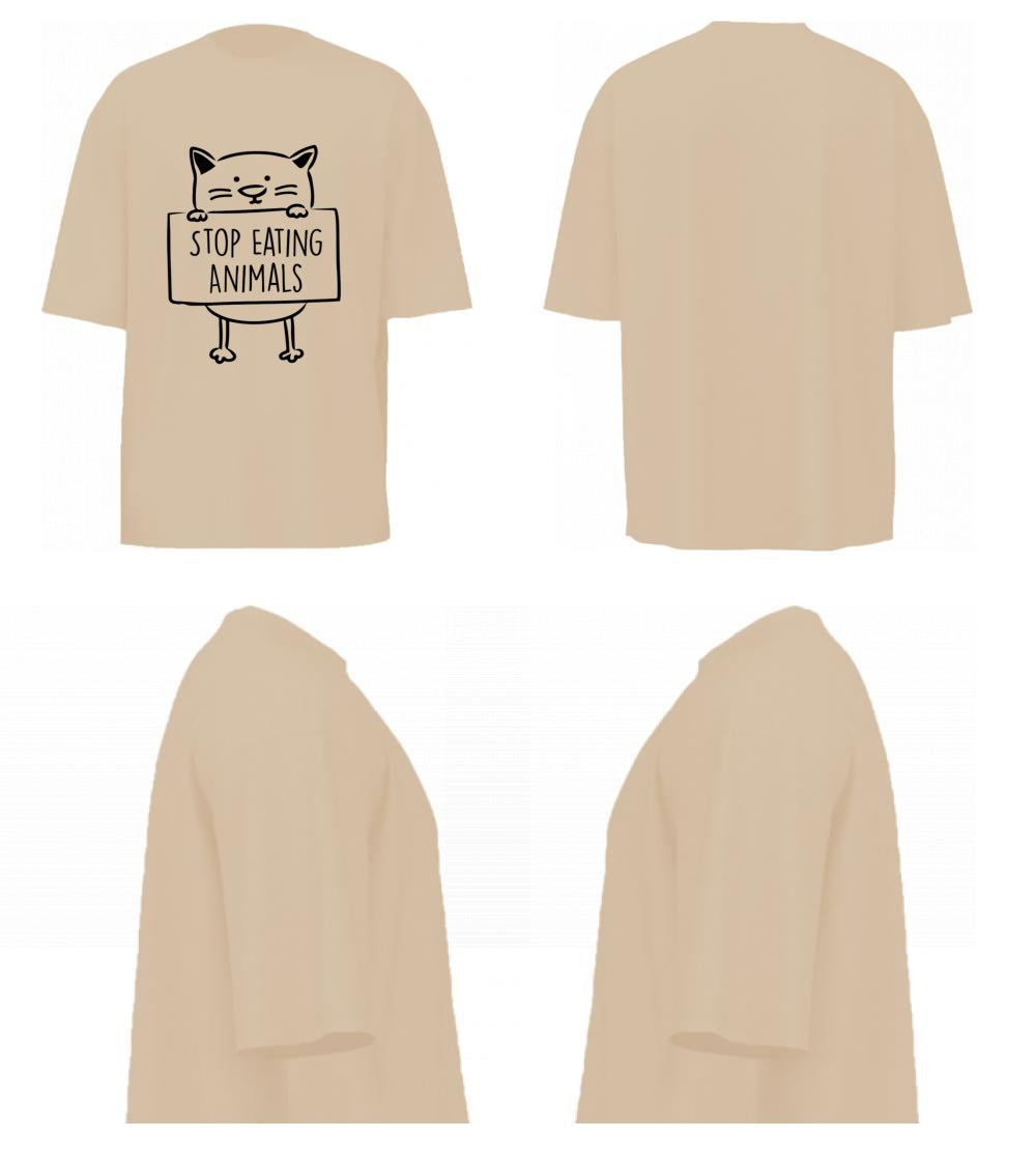 Stop Eating Animals (Beige)