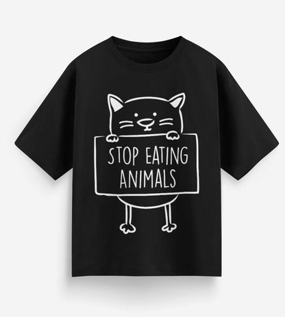 Stop Eating Animals (Black)