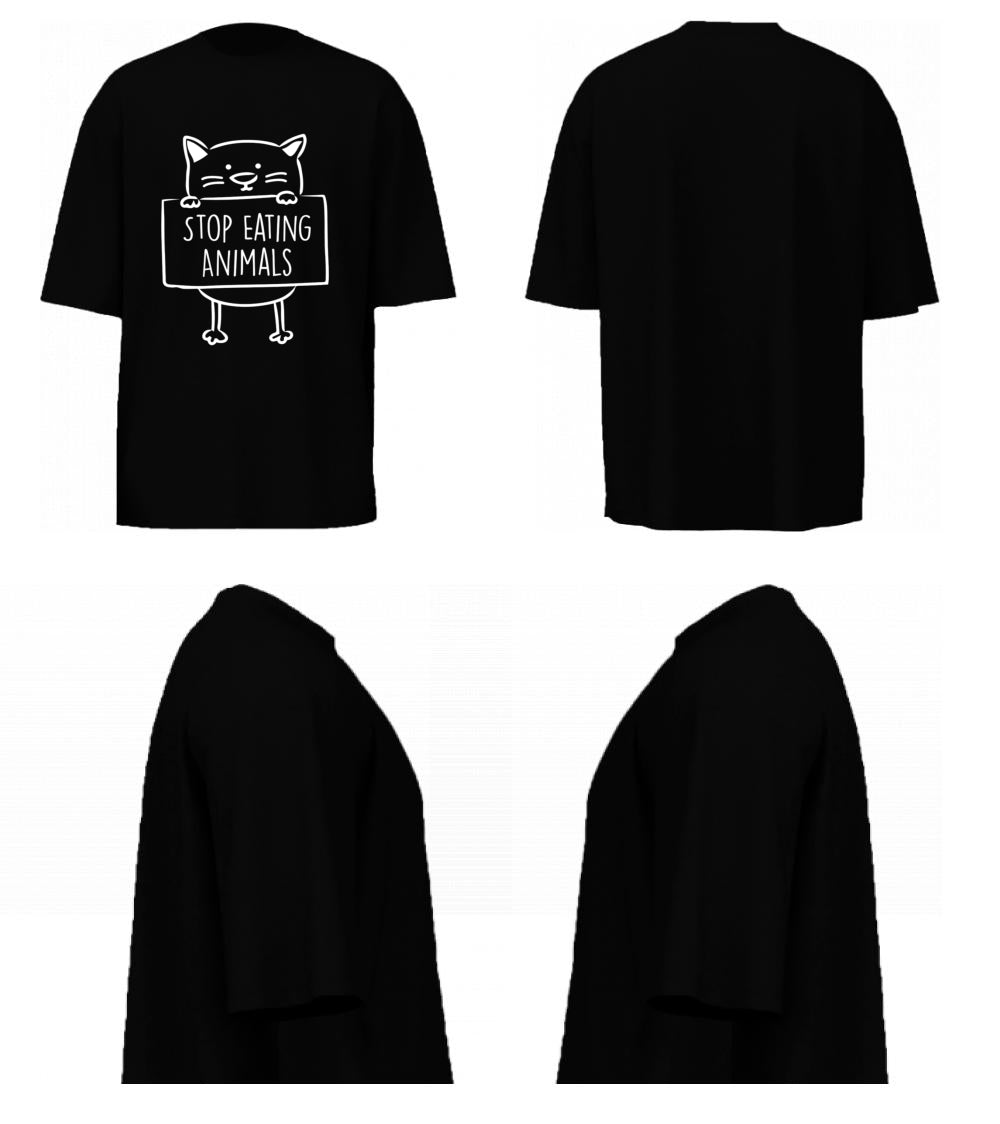 Stop Eating Animals (Black)