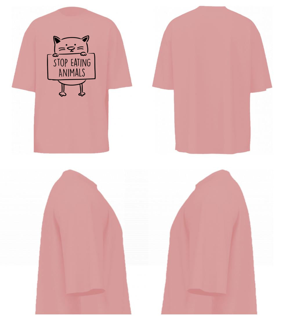 Stop Eating Animals (Pastel Pink)
