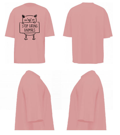 Stop Eating Animals (Pastel Pink)