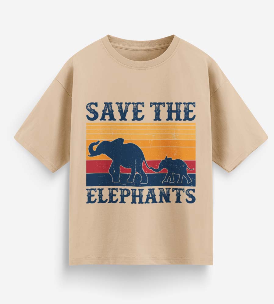 Save The Elephants (Beige)