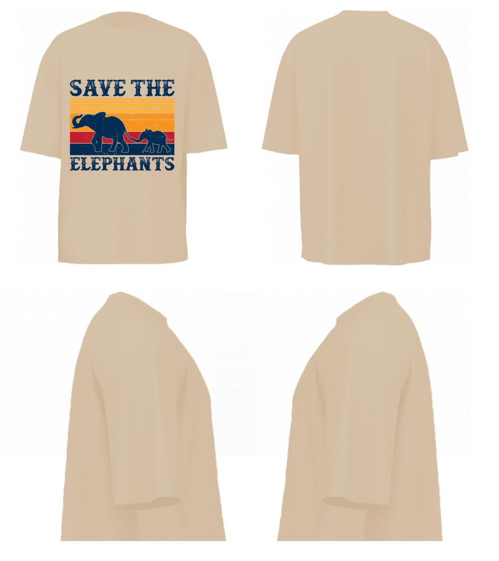 Save The Elephants (Beige)