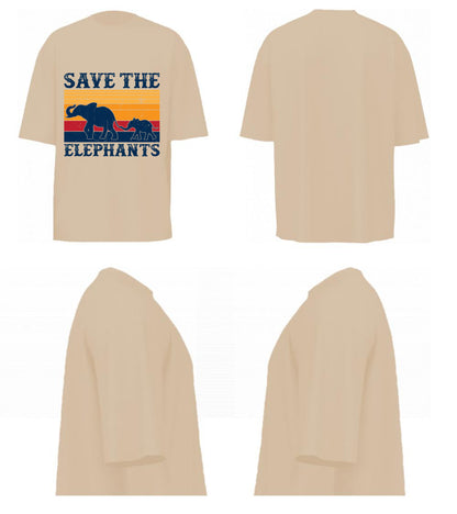 Save The Elephants (Beige)