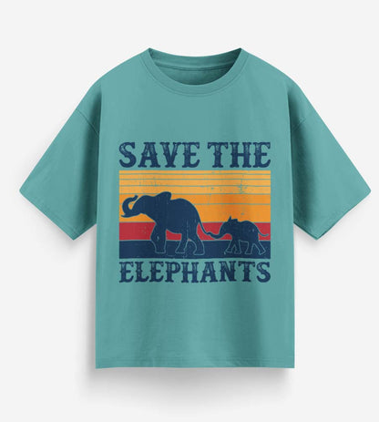 Save The Elephants (Dusty Turquoise)
