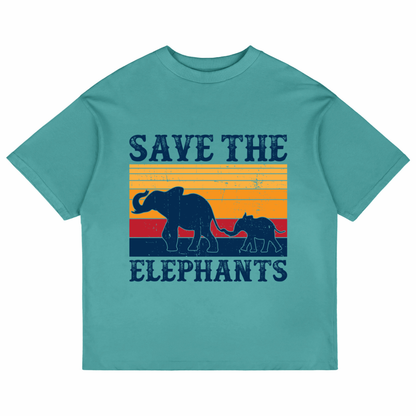 Save The Elephants (Dusty Turquoise)