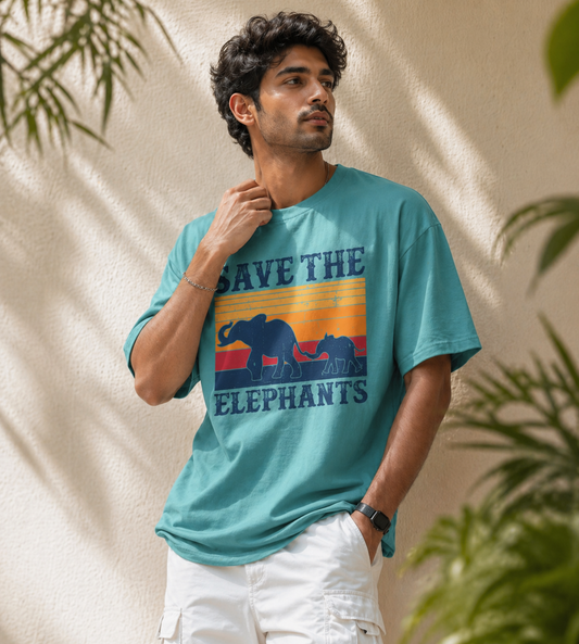 Save The Elephants (Dusty Turquoise)