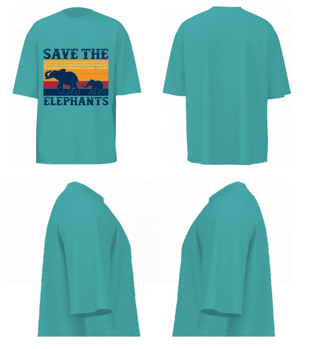 Save The Elephants (Dusty Turquoise)