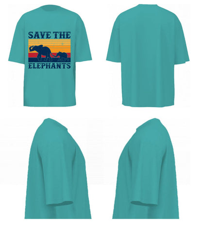 Save The Elephants (Dusty Turquoise)