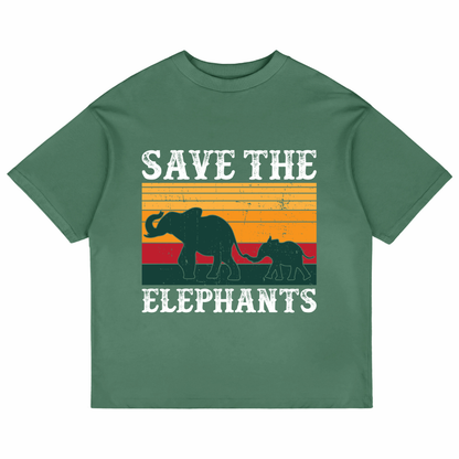 Save The Elephants (Forest Green)