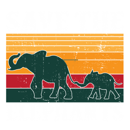 Save The Elephants (Forest Green)