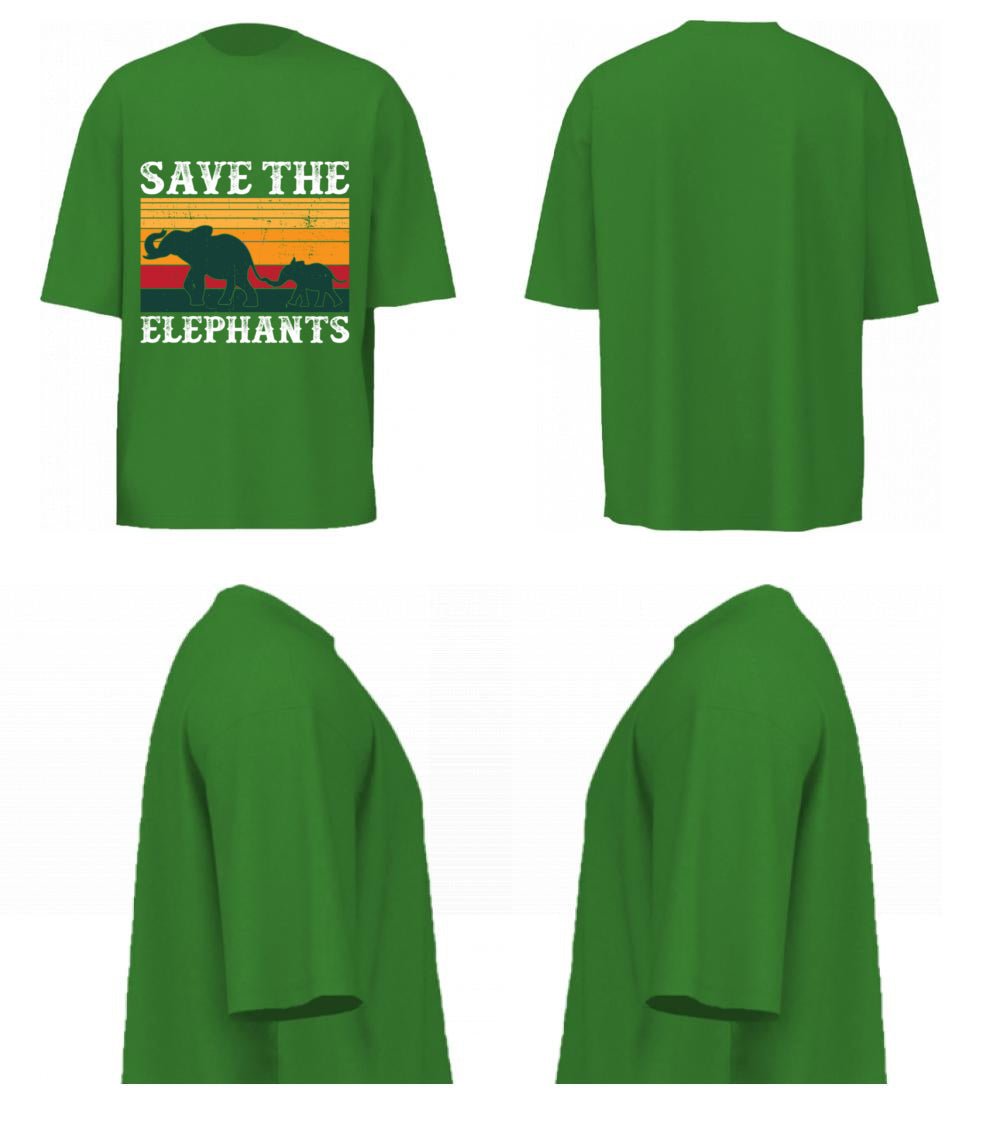 Save The Elephants (Forest Green)