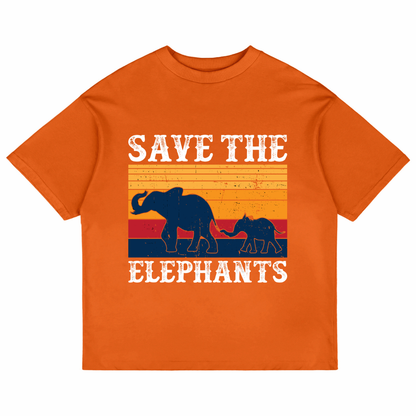 Save The Elephants (Orange)