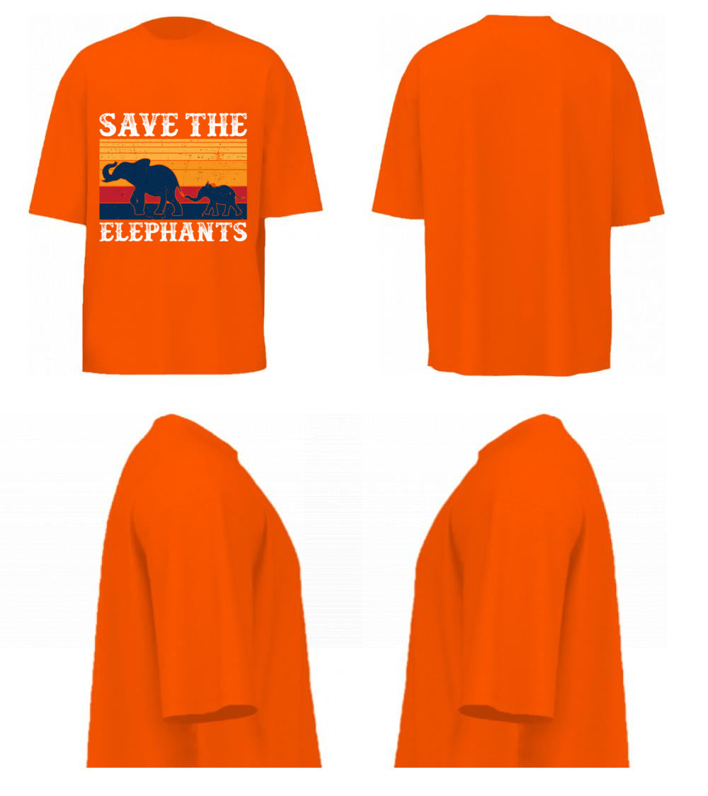 Save The Elephants (Orange)