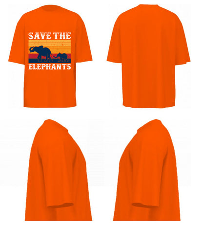 Save The Elephants (Orange)