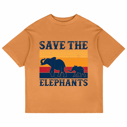Save The Elephants (Peach)