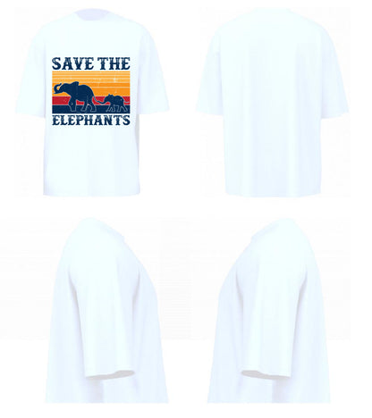 Save The Elephants (White)