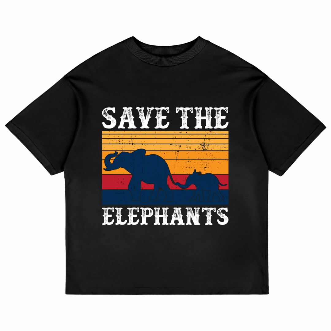 Save The Elephants (Black)