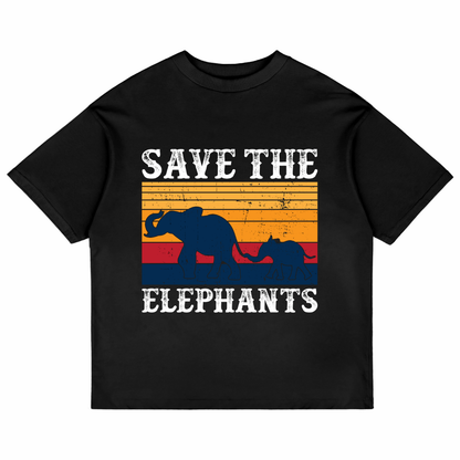 Save The Elephants (Black)