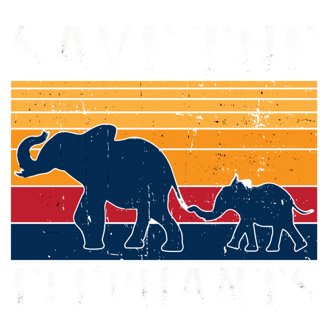Save The Elephants (Black)