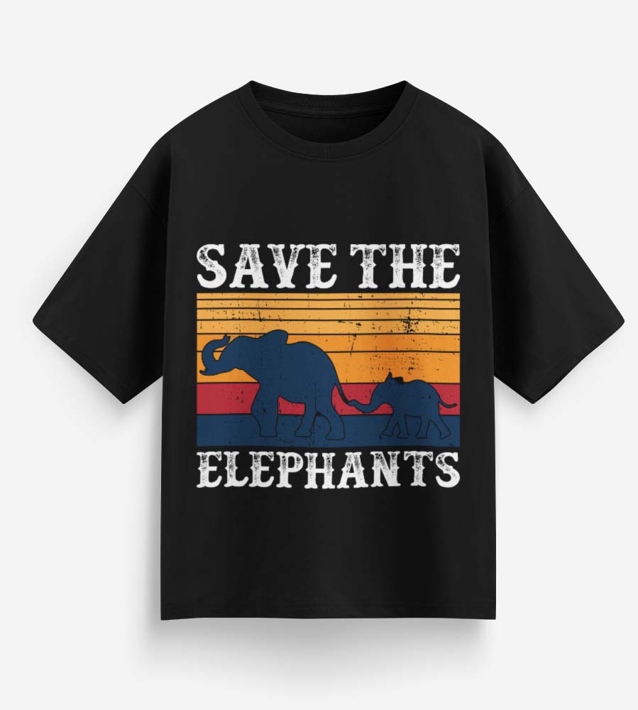Save The Elephants (Black)