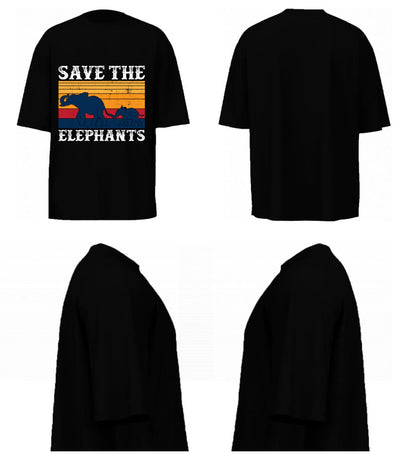 Save The Elephants (Black)