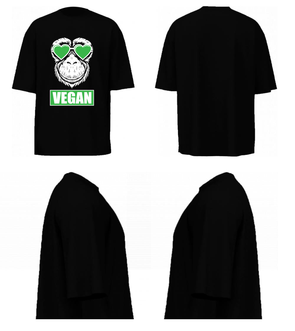 Vegan Monkey (Black)