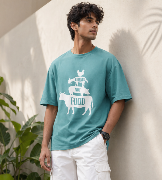 Friends Not Food (Dusty Turquoise)