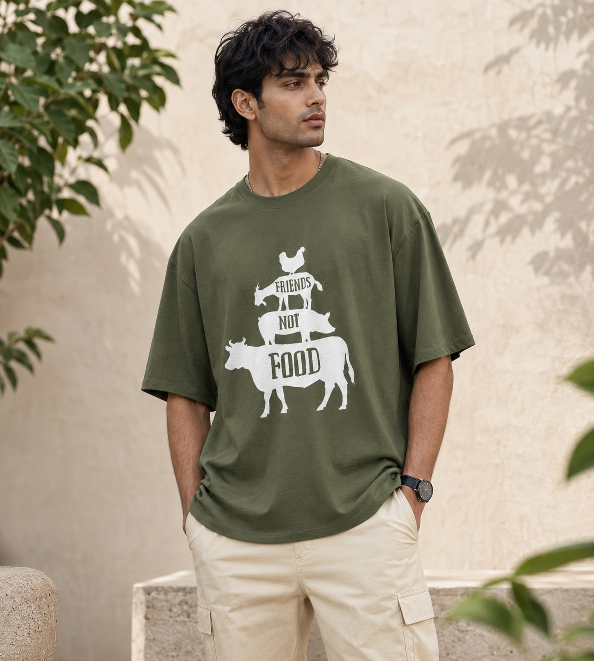 Friends Not Food (Olive Green)