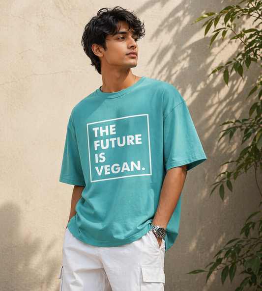The Future Is Vegan (Dusty Turquoise)