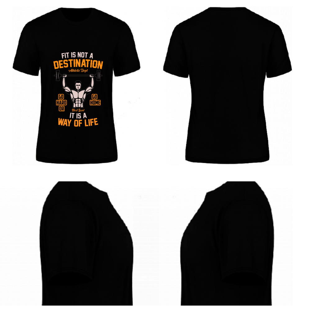 Fit Is Not A Destination (Black)