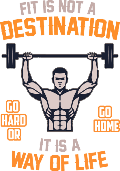 Fit Is Not A Destination (White)