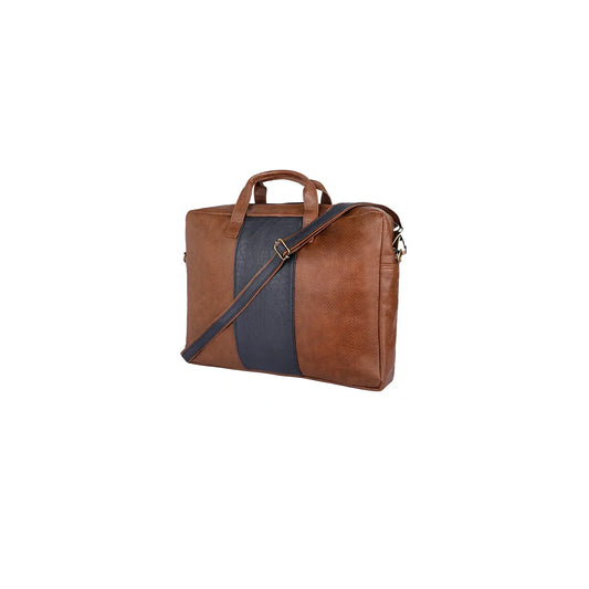 Brown & Blue 14" Laptop Bag